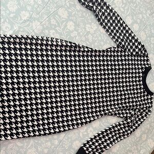 Houndstooth Black and White Sweater